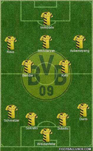 Borussia Dortmund Formation 2014