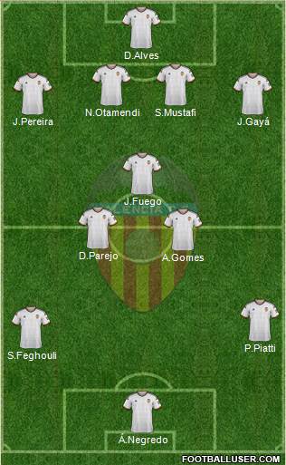Valencia C.F., S.A.D. Formation 2014