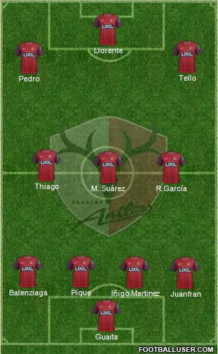 Kashima Antlers Formation 2014