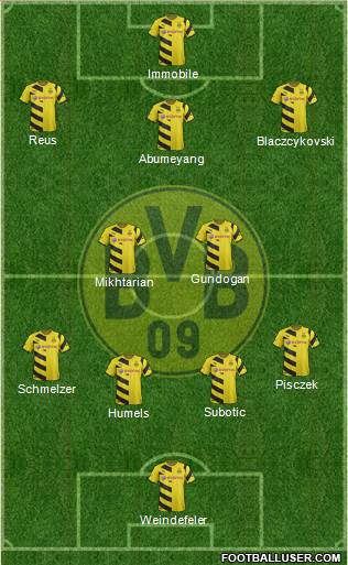 Borussia Dortmund Formation 2014