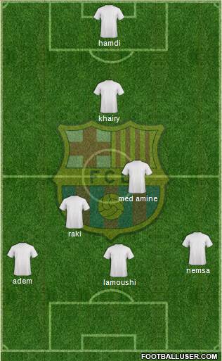 F.C. Barcelona Formation 2014