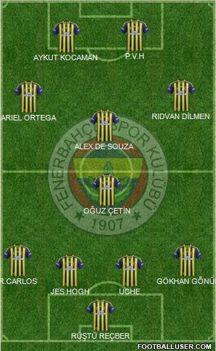 Fenerbahçe SK Formation 2014