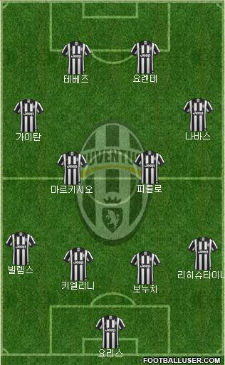 Juventus Formation 2014