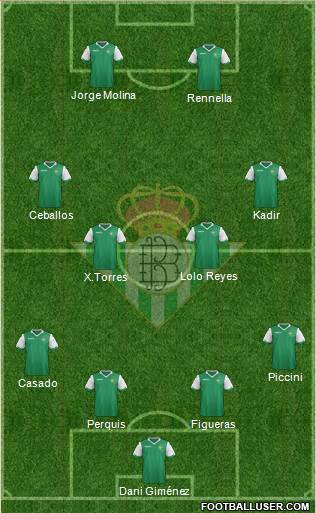 Real Betis B., S.A.D. Formation 2014