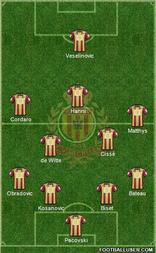 Yellow Red KV Mechelen Formation 2014