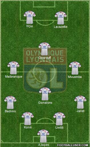 Olympique Lyonnais Formation 2014