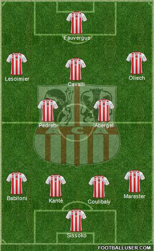 Athletic Club Ajaccien Football Formation 2014