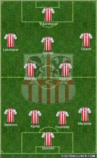 Athletic Club Ajaccien Football football formation