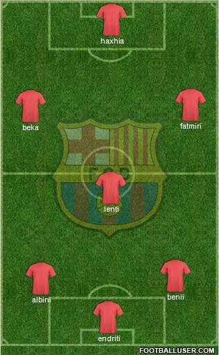F.C. Barcelona Formation 2014