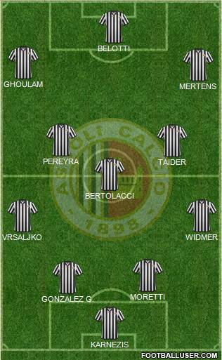 Ascoli football formation