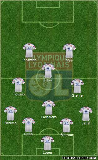Olympique Lyonnais Formation 2014