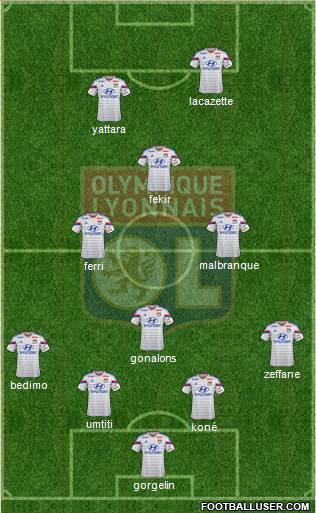Olympique Lyonnais Formation 2014