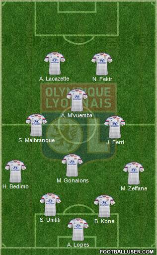 Olympique Lyonnais Formation 2014