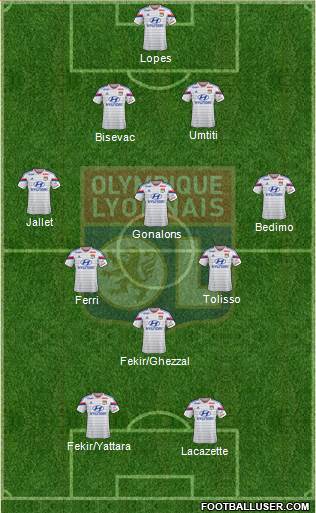 Olympique Lyonnais Formation 2014