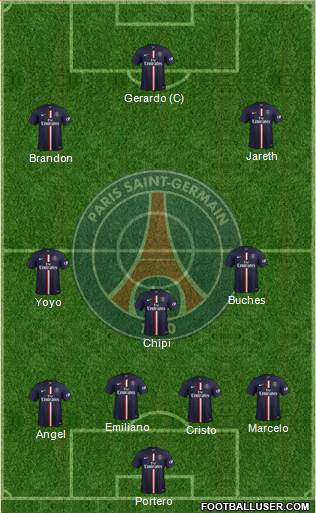 Paris Saint-Germain Formation 2014