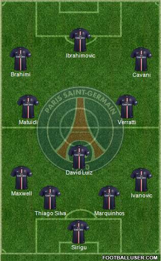 Paris Saint-Germain Formation 2014