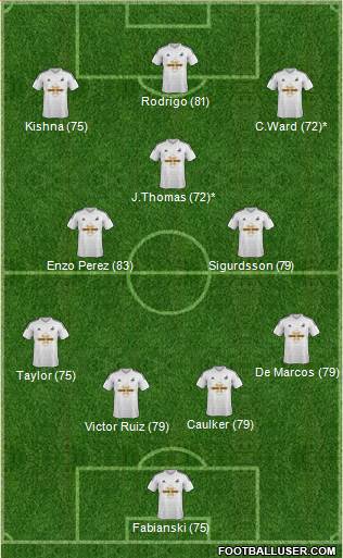 Swansea City Formation 2014