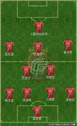 Gyeongnam FC Formation 2014