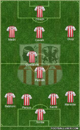 Athletic Club Ajaccien Football football formation