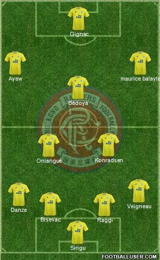 Hong Kong Rangers Football Club Formation 2014