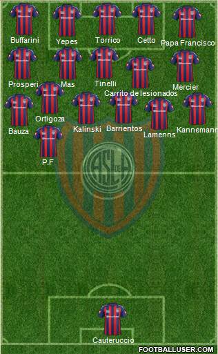 San Lorenzo de Almagro Formation 2014