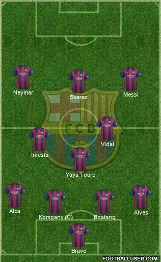 F.C. Barcelona Formation 2014
