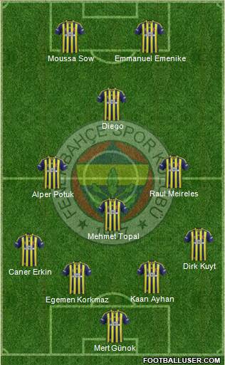 Fenerbahçe SK Formation 2014