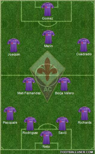 Fiorentina Formation 2014