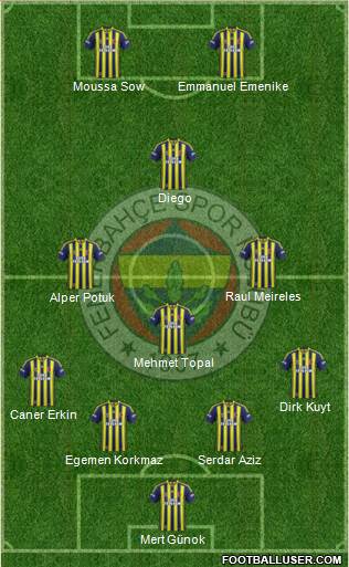 Fenerbahçe SK Formation 2014