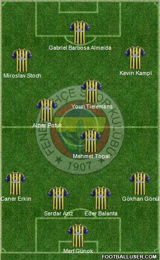 Fenerbahçe SK Formation 2014
