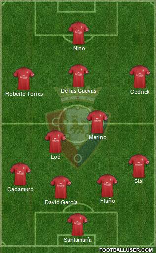 C. At. Osasuna Formation 2014
