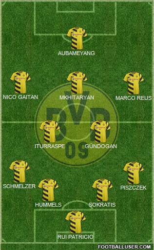 Borussia Dortmund Formation 2014