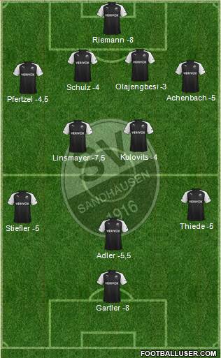 SV Sandhausen Formation 2014