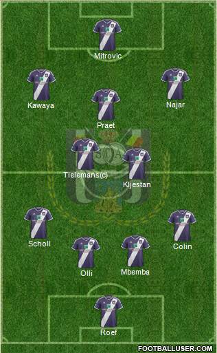 RSC Anderlecht Formation 2014