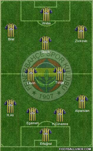 Fenerbahçe SK Formation 2014