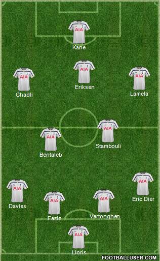Tottenham Hotspur Formation 2014