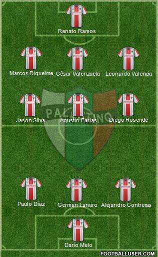 CD Palestino S.A.D.P. Formation 2014