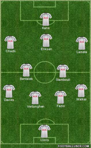 Tottenham Hotspur Formation 2014
