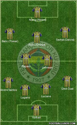 Fenerbahçe SK Formation 2014