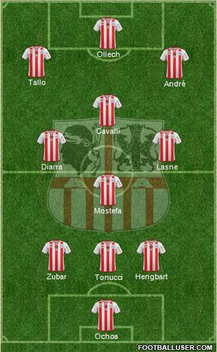 Athletic Club Ajaccien Football football formation