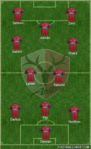 Kashima Antlers Formation 2014