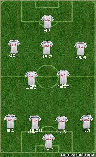 Tottenham Hotspur Formation 2014