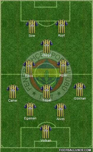 Fenerbahçe SK Formation 2014