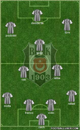 Besiktas JK Formation 2014