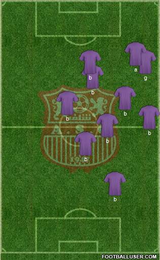 Amel Saad Olympic Chlef football formation