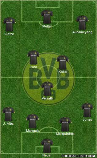 Borussia Dortmund Formation 2014