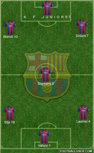 F.C. Barcelona Formation 2014