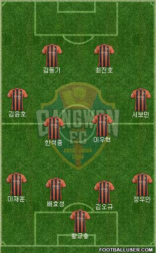 Gangwon FC Formation 2014