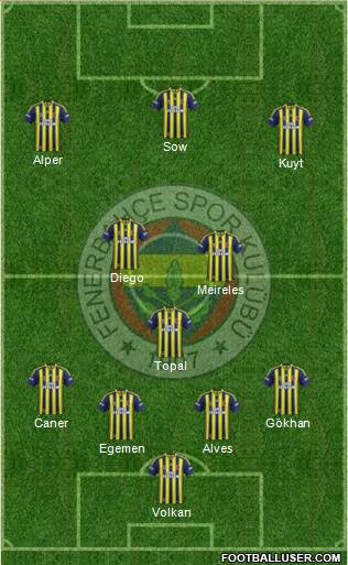 Fenerbahçe SK Formation 2014