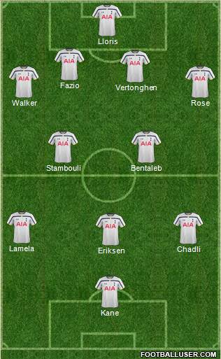Tottenham Hotspur Formation 2014